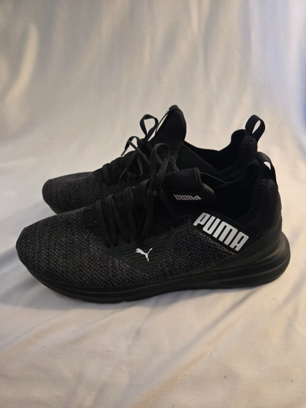Puma Enzo Beta Mens Size 9 Black Knit Athletic Sneakers Shoes 376840-04